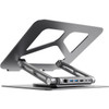 MBEAT STDS12GRY ROTATING LAPTOP STAND WITH USB-C DOCK STAGE S12