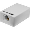 EVERSURE SM366/WHT MINI 6P6C SURFACE MOUNT SOCKET RJ12 SCREW TYPE ARCHITRAVE