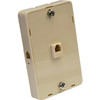 TEL5049 2 OUTLET MODULAR TELEPHONE WALL PLATE (1XFRONT & 2XSIDE)