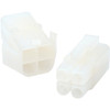 QUIKCRIMP 6007-3 6007 SERIES 3WAY PLUG AND SOCKET PLASTIC 3 PIN