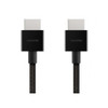 Belkin 8K Ultra High Speed HDMI 2.1 Braided Cable (2M) - Black (AV10176bt2M-BLK),8K @ 60Hz / 4K @ 120Hz / 4K HDR, 18Gbps bandwidth, 2 Years Warranty