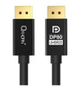 Oxhorn 4K DisplayPort 2.1 DP80 Cable 3m Male to Male V2.1 16K@60Hz Gold-Plated Aluminum High Speed VESA Certified for Gaming Monitor TV PC Laptop