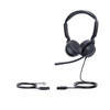 YEALINK (YHS36-E2) QD STEREO HEADSET LEATHER CUSHIONS N/C MIC - FOR YEALINK IP PHONES