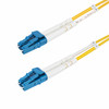 Startech 2M (6.6FT) LC TO LC (UPC) OS2 SINGLE MODE DUPLEX FIBER OPTIC CABLE 9/125M 100G