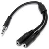 Startech 3.5MM STEREO SPLITTER CABLE 3-POSITION TO 2X 3-POSITION M/F LTW
