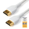 Startech 1M HIGH SPEED HDMI 2.0 CABLE M/M 4K 60HZ ETHERNET RUGGED WHITE LTW