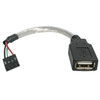 Startech 15CM USB-A TO USB 4 PIN CONNECTOR TO MOTHERBOARD F TO F USB2.0 LTW