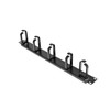 Startech 1U 19" RACKMOUNT CABLE MGMT PANEL-D RING WIRE MGMT 2YR