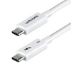 Startech 1.5FT (50CM) THUNDERBOLT 5 CABLE 80GBPS CERTIFIED - WHITE LTW