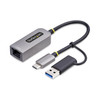 Startech USB-C TO ETHERNET ADAPTER W/USB-A ADAPTER REALTEK RTL8153B 2 YR