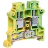 45A 6mm Green/Yellow DIN Rail Terminal