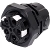 4 Pin 30A Locking Female Chassis IP68 Waterproof Plug