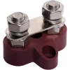 Dual Red M8 Power Distribution Post with Bridge Plate