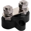 Dual Black M8 Power Distribution Post with Bridge Plate