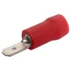Red 2.8mm Male Spade Crimp Pk 100