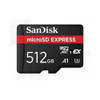 SanDisk 512GB Express,880/650MB/s,RPD2,W/JC,4x6 Box,Global