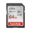 SanDisk Ultra SDXC, SDUNB 64GB, C10, UHS-I, 140MB/s R, 4x6, 10Y