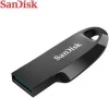 SanDisk Ultra Curve USB 3.2 Gen 1 Flash Drive, CZ550 64GB, USB3.0, Black, compact design, 5Y