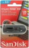 SanDisk Cruzer Glide 3.0 USB Flash Drive, CZ600 256GB, USB3.0, Black with red slider, retractable design, 5Y