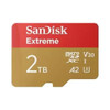 SanDisk Extreme microSDXC, SQXAV 2TB, V30, U3, C10, A2, UHS-I, 190MB/s R, 130MB/s W, 4x6, SD adaptor, Lifetime Limited