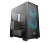 DeepCool CG580 MESH 2F High Airflow Dual Chamber ATX Case, 2 Pre-Installed Fans, USB3.0×2/Gen2 Type-C×1/Audio&Mic×1