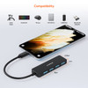 MBEAT C3H5K 4 PORT USB-C HUB WITH USB-C DC PORT