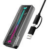 MBEAT CM05RGB RGB10GBPS USB TO M.2 NVMe SSD ENCLOSURE USB-C/A