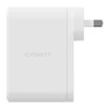 CYGNETT 100WUCWC 100W MULTIPORT USB GAN WALL CHARGER WHITE POWERMAXX