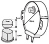 CAROUSEL MOTOR DOUBLE-FLAT 12mm - MULJ233ZA13 MICROWAVE MOTOR - RMOTDA223WREO - MWM223