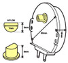 CAROUSEL MOTOR WIDE FLANGE - MWM6549 LG M/W MOTOR - GM-16-2F302 6549W1S017A