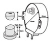 CAROUSEL MOTOR ¾ MOON 12mm - TTM462 M/WAVE MOTOR - MULJ24ZB73 - MWM462