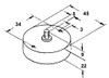 SHARP REEL MOTOR - VM1010 REEL MTR V1010GEZ - JLA2B08, RMOTV1010