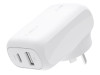 BELKIN BOOSTCHARGE42W DUAL USB-C WALL CHARGER WITH PPS WHITE
