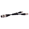 3 Pin XLR Y Adapter - Female to 2 x Male