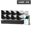WATCHGUARD Compact 16 Channel 8.0MP HDCVI Surveillance Kit (8 x Fixed Cameras, 4TB HDD)