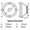 5 Inch Marine Speaker Pair