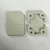 HINGE PLAST BEIGE 28X22X6MM 2PCE