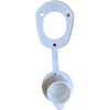 White Cap for Oval Top Rod Holder