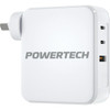 140W Dual USB-C & Single USB-A Mains Power Adaptor