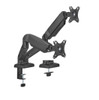 Brateck Dual Monitor Interactive Counterbalance LCD VESA Desk Clamp and Grommet Mount Fit most 17''-32'' Monitors Up to 9kg per screen(new)