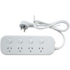 4 way Powerboard with 4 switches and Surge Overload Protection