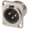 3 Pin Small Size Chassis Male Cannon Type Connector
