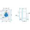 4 Pin Chassis Female Mini XLR Style Connector