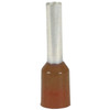 Brown Ferrule Crimp Terminal 4AWG Pack of 5