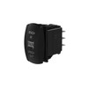 Centre-off Momentary Rocker Switch with Blue Light