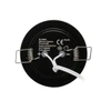2W 11-16VDC Cool White LED Downlight with Push Button Diffuser Black