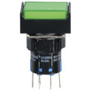 DPDT Illuminated Pushbutton IP65 Green