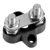 Twin M8 Power Distribution Posts with Bridge Plate in Black