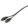 2 x RCA Plugs with Piggyback Sockets to 2 x RCA Plugs - 1.5m
