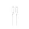White Silicone USB Type-C to USB Type-C Cable 1.2m